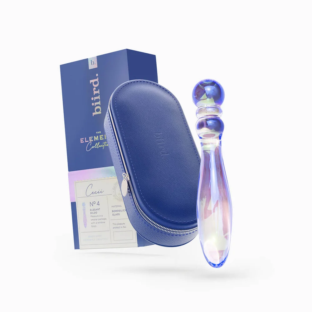 CECII— Beaded Glass Dildo